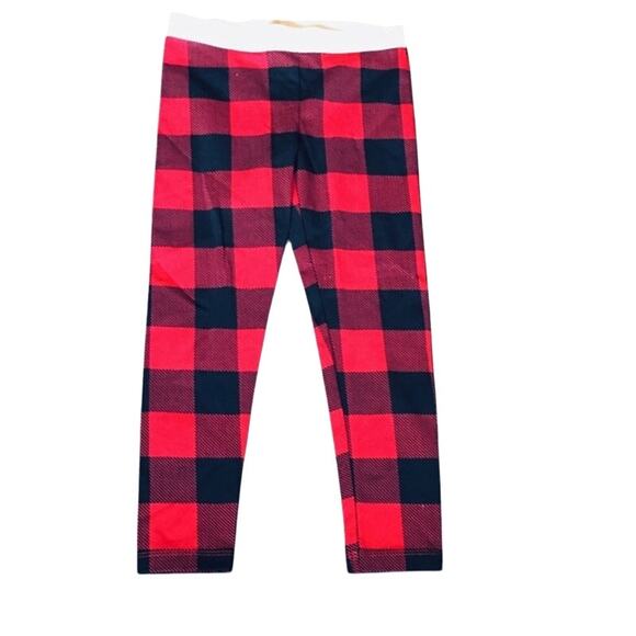 Carters Plaid pants with gold sparkle waist size: 5t - Picture 1 of 4